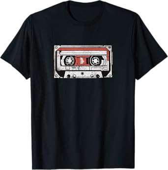 80s 90s nostalgic retro cassette tape throwback-memories T-Shirt