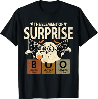 Chemistry Boo The Element Of Surprise Cute Chemist Halloween T-Shirt