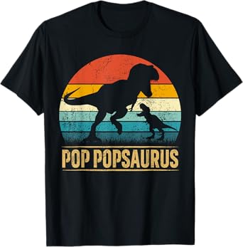Pop Pop Saurus T Rex Dinosaur Pop PopSaurus Father's Day T-Shirt