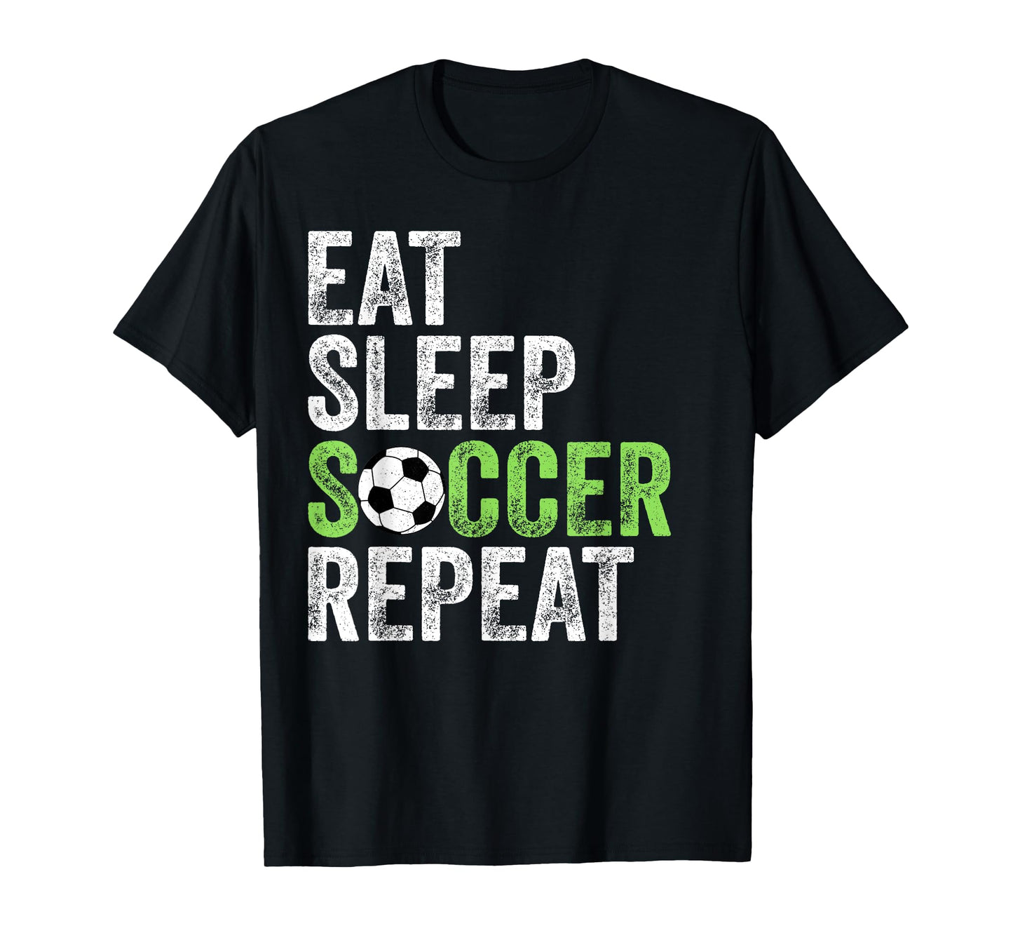 Eat Sleep Soccer Repeat Shirt Cool Sport Player Vintage T-Shirt