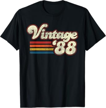 Vintage 1988 34 Birthday T-Shirt