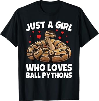 Ball Python Design For Girls Women Kids Ball Python Lover T-Shirt