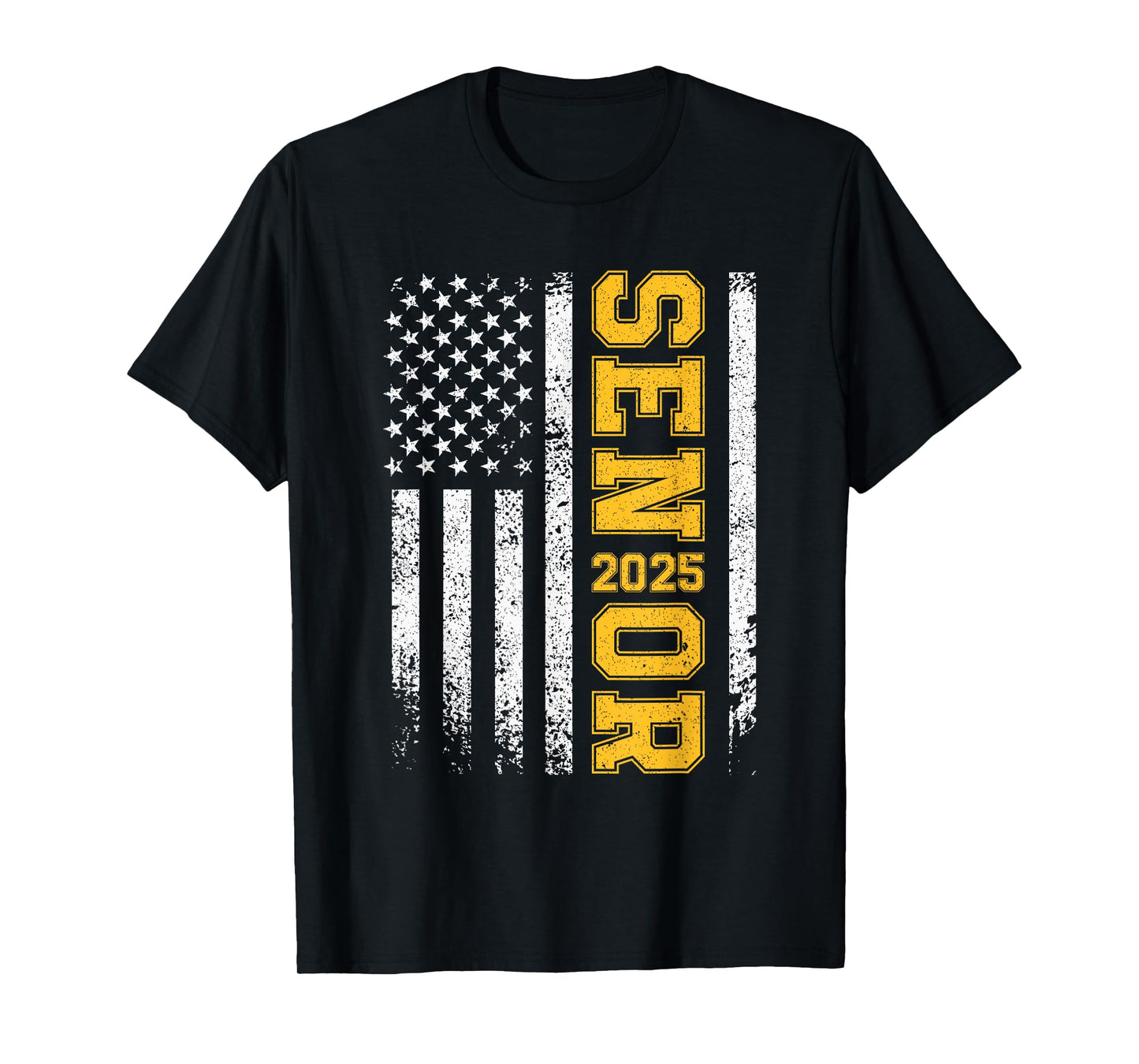 Senior 2025 American Flag USA Class of 2025 Graduation T-Shirt