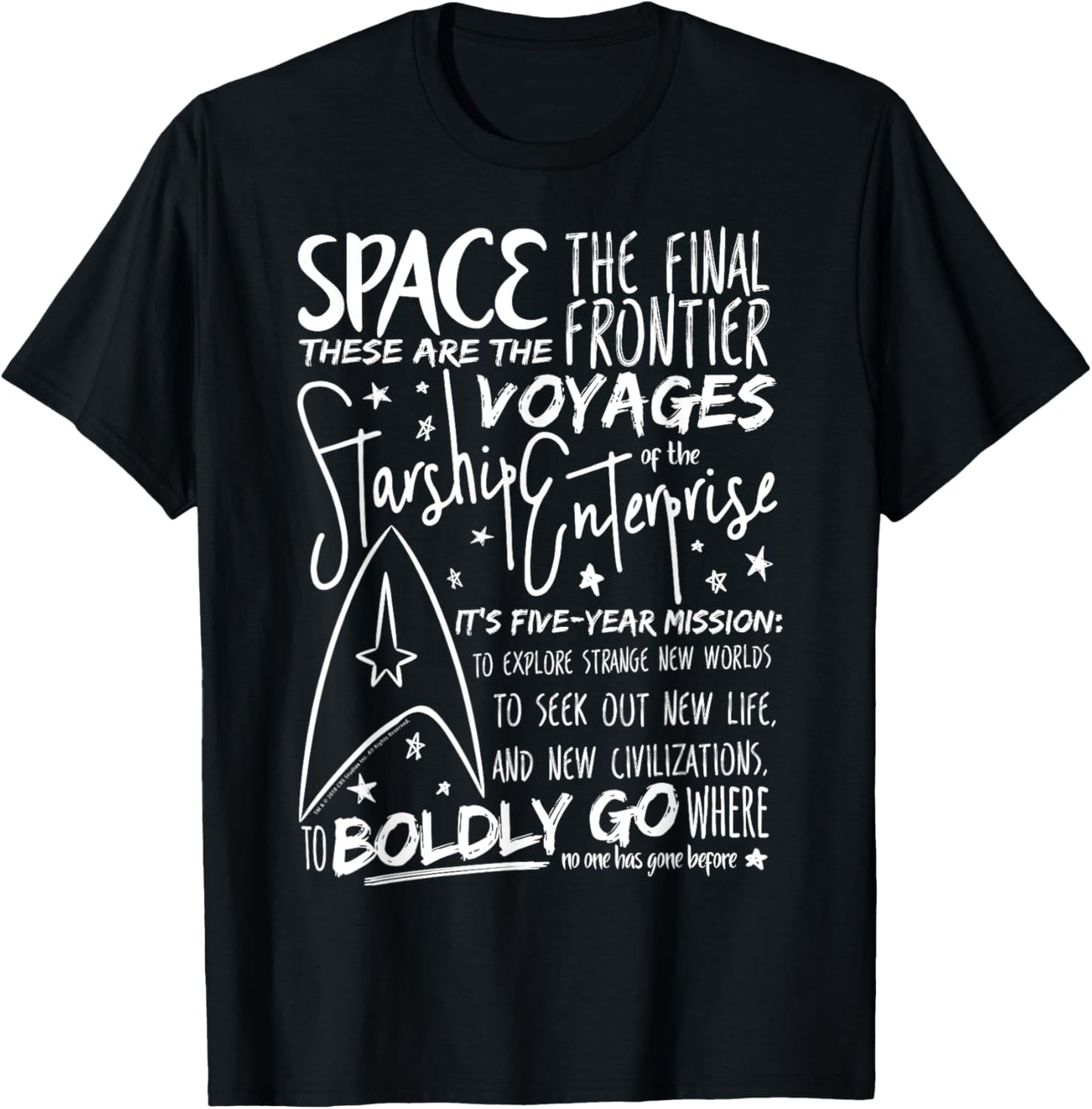 Star Trek Original Series Handwritten Speech Graphic T-Shirt T-Shirt