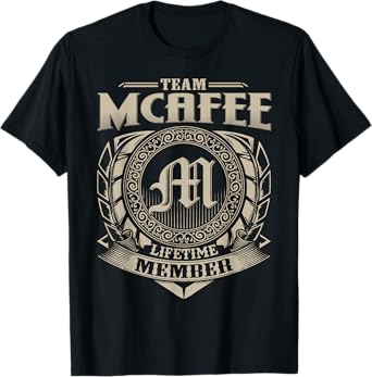 Vintage Classic MCAFEE Family Tee Apparels Team MCAFEE Lifetime Member MCAFEE Name Personalized Vintage T-Shirt