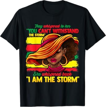 Proud Black African American Ladies Black History Month T-Shirt