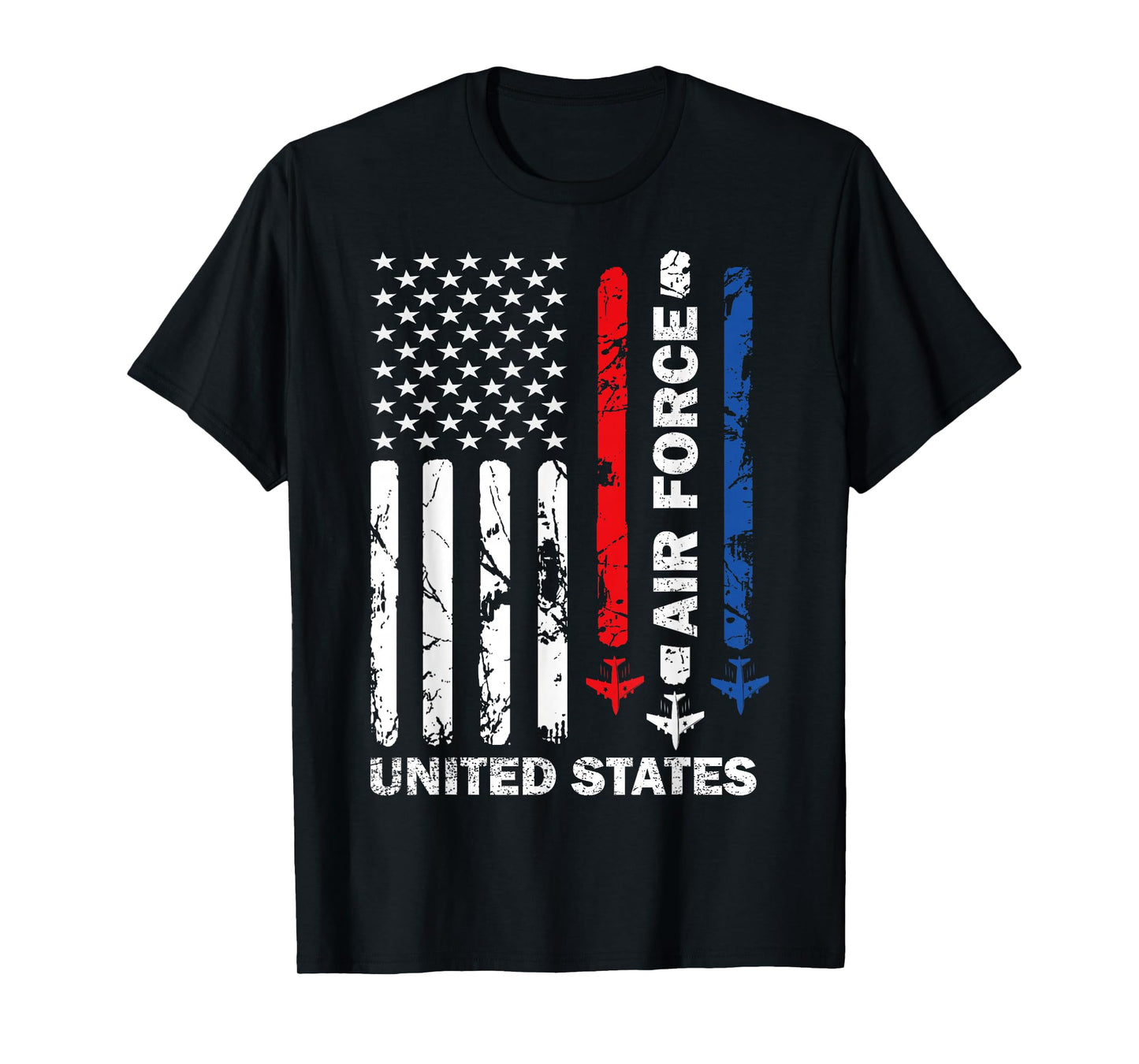 United States Air Force American Vintage USA Flag Patriotic T-Shirt