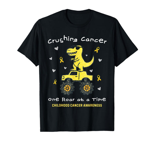 crushing Cancer one roar at the time childhood cancer T-Shirt