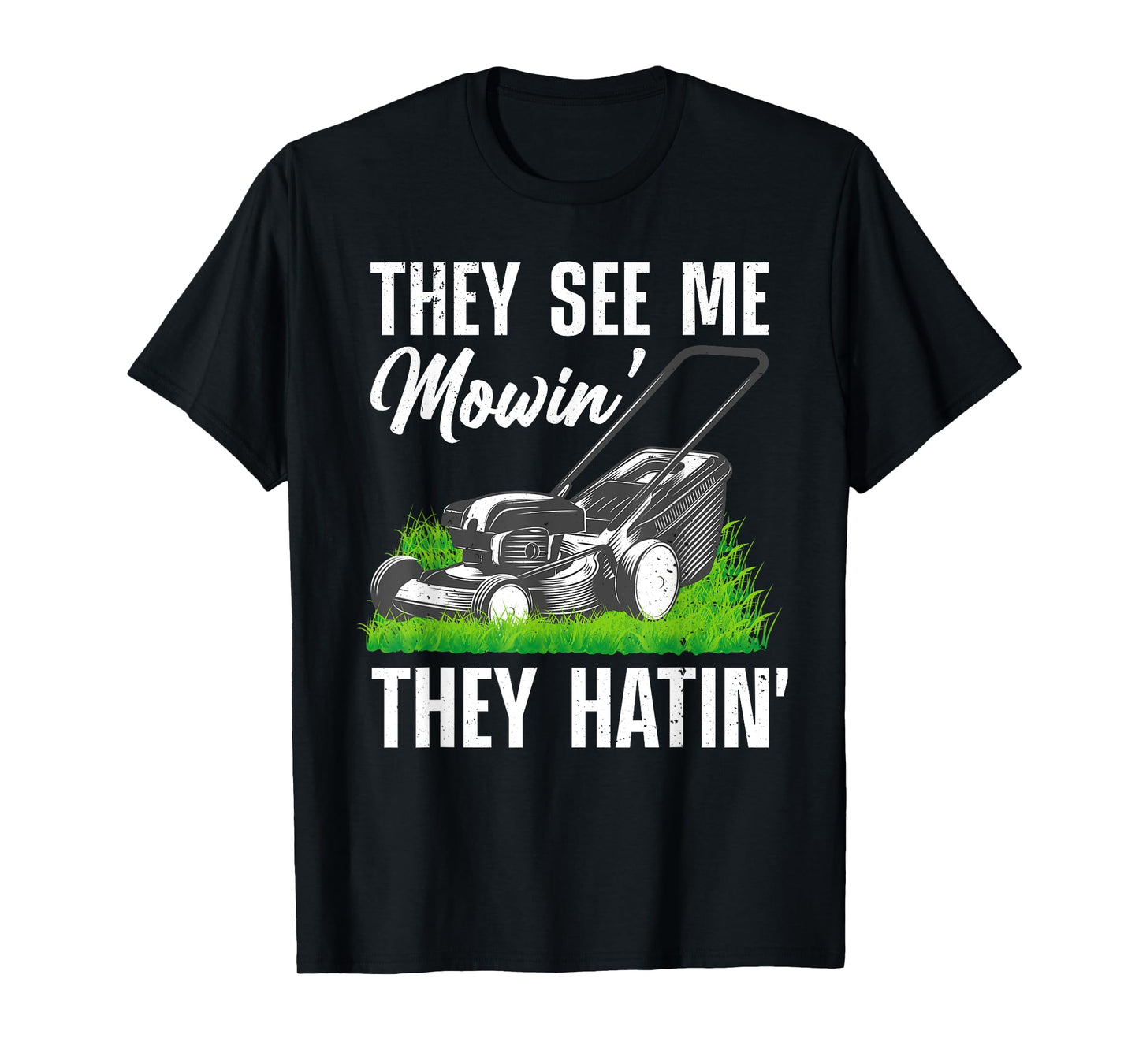 Lawn Mower Novelty For Men Women Kids Landscaper Lawn Mowing T-Shirt