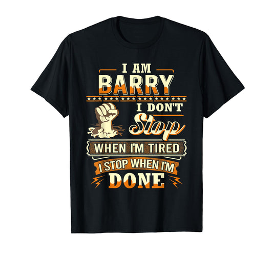 I am Barry Shirt Personalized Barry First Name T-Shirt
