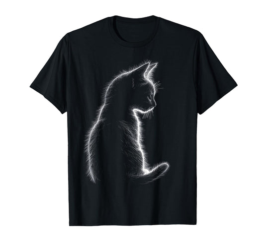 Cat Animal Motif Illustration Cat T-Shirt for Men Women Kids