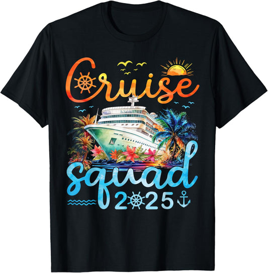 Cruise Squad 2025 Family Group Matching Cruising Vacation T-Shirt