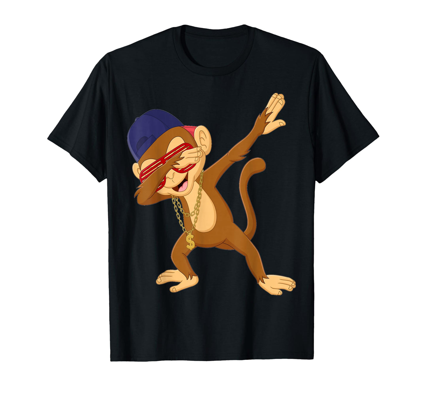 Dabbing Monkey Dab Dance Funny Monkey Graphic T-Shirt