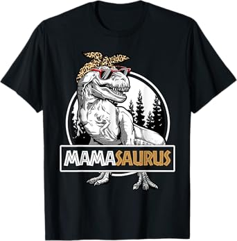 Mamasaurus T Rex Dinosaur Mama Saurus Family Matching Women T-Shirt