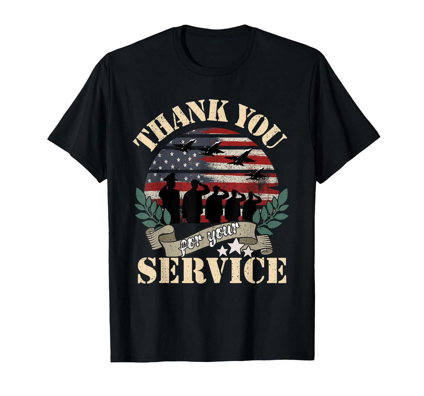 Thank You For Your Service, Military Veterans Day Tribute T-Shirt