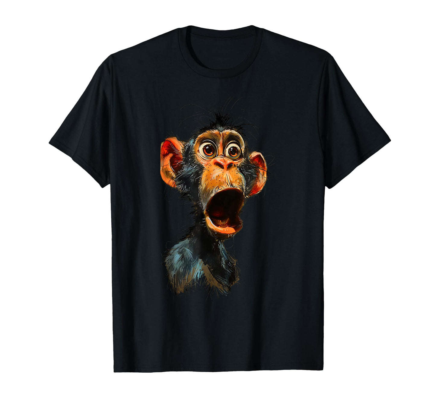Surprised Monkey Funny Monkey Lover, Chimpanzee Meme T-Shirt