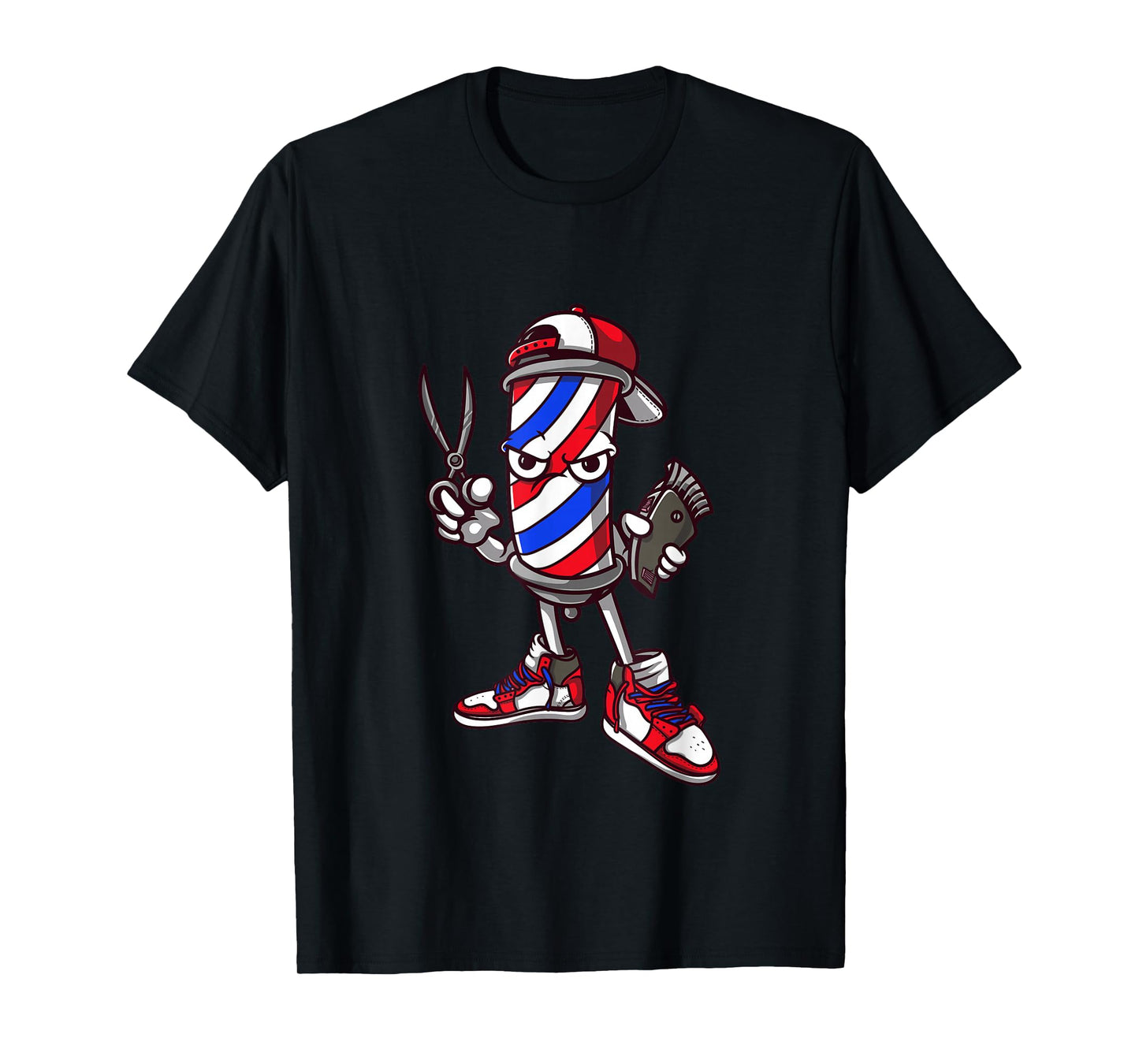Barber Vintage Cool Outfit Hairdresser Gift Barbershop T-Shirt