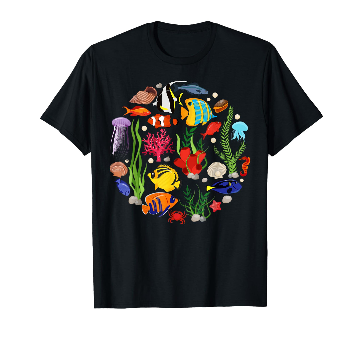 Cute Sea Animal Oceans Clownfish Aquarium Toddler Boy Girl T-Shirt