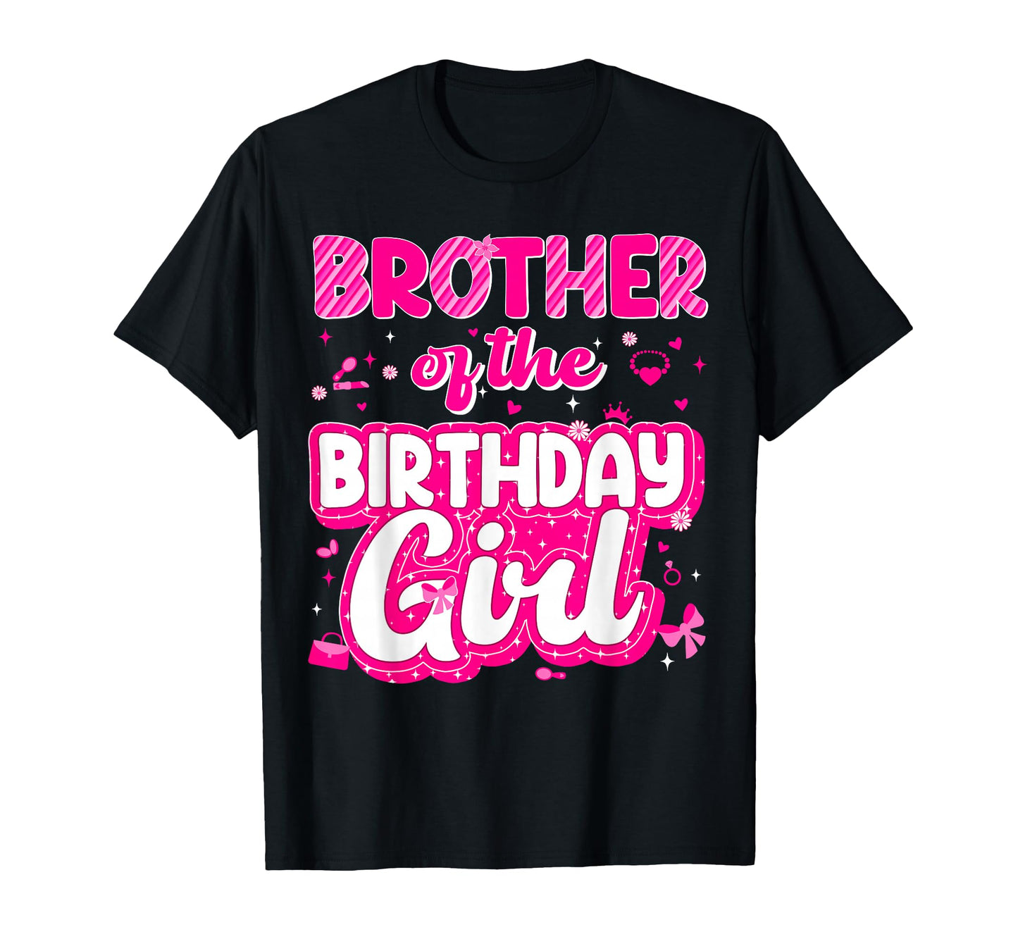 Brother Of The Birthday Girl Family Matching Party Decor T-Shirt