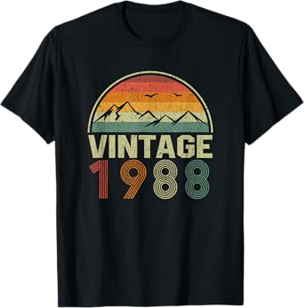Classic 37th Birthday Gift Idea Vintage 1988 T-Shirt