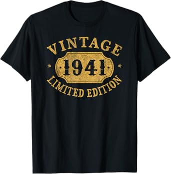 84th Birthday Women 84 Year Old Men Funny 1941 84 Year Old T-Shirt