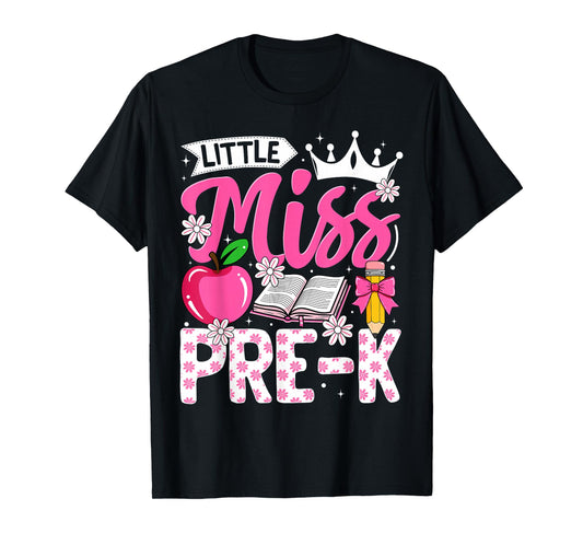 Cute Back To School Pre-K First Day Of School Pre-K Girls T-Shirt