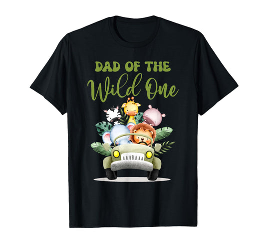Dad Of The Wild One 1st Birthday Safari Family Matching T-Shirt