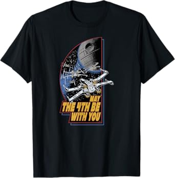 Star Wars Day May the 4th Be With You Vintage Space Battle T-Shirt