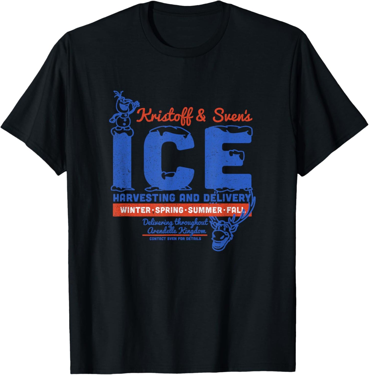 Disney Frozen Kristoff & Sven's Ice Harvesting And Delivery T-Shirt