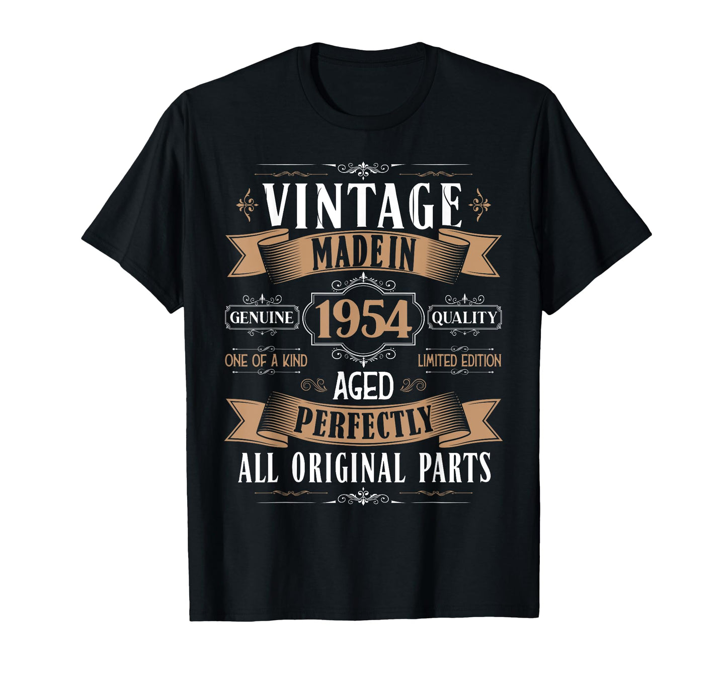 Vintage 71st birthday men Born 1954 71 years old Bday mens T-Shirt