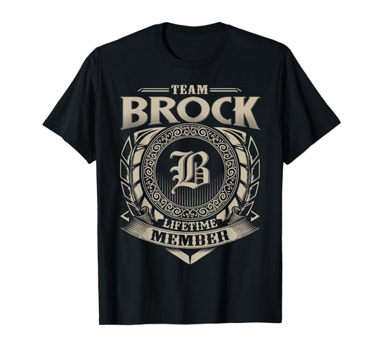 Team BROCK Lifetime Member Vintage BROCK Family T-Shirt