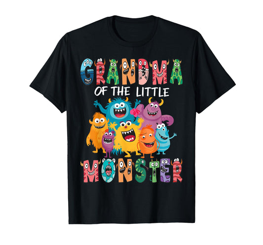 Grandma Of The Little Monster Kids 1St Birthday Party T-Shirt