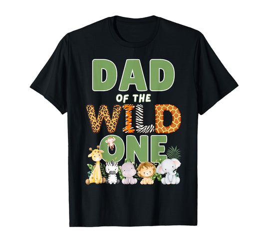 Dad Of The Wild One 1st Birthday Safari Family Matching T-Shirt