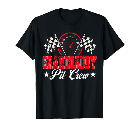 Race Car Birthday Party Racing Family Granddaddy Pit Crew T-Shirt