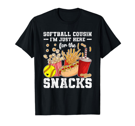 Softball Cousin Funny Cousin Of A Softball Player Cousin T-Shirt
