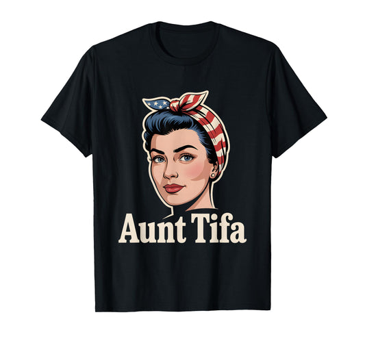Aunt Tifa Patriotic Rosie Style T-Shirt