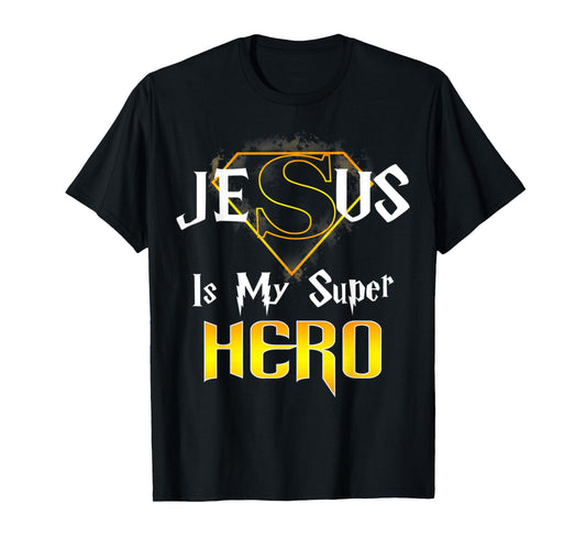 Retro Vintage Jesus Is My Superhero Christian Religious T-Shirt
