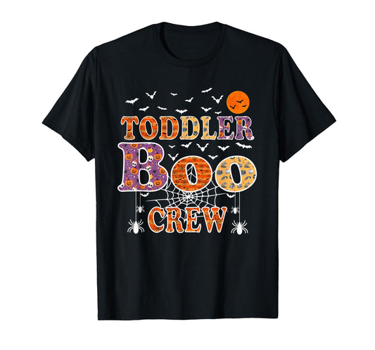 Toddler Boo Crew Funny Halloween Daycare Teacher Kids T-Shirt
