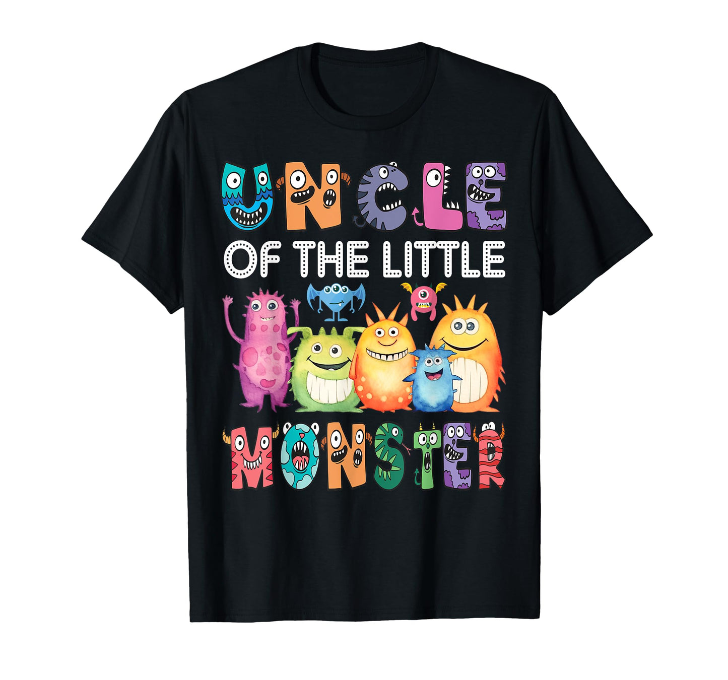 Uncle Of The Little Monster Kids 1St Birthday Party T-Shirt