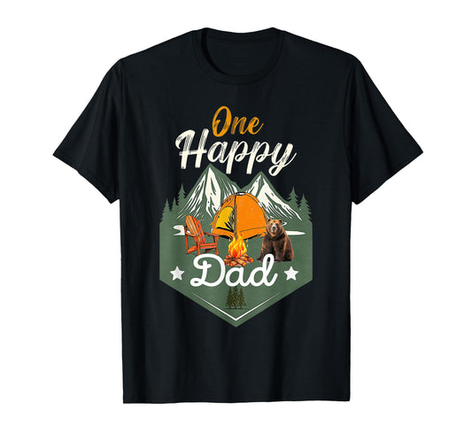 One Happy Mama Camper Birthday Family Bear Matching Sister T-Shirt