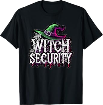 Witch Security Easy Husband of Witches Costume Fun Boyfriend T-Shirt