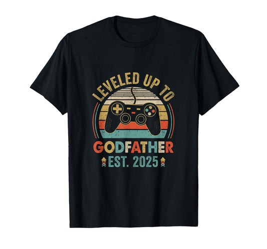 Leveled Up To Godfather 2025 Video Game Soon To Be Godfather T-Shirt