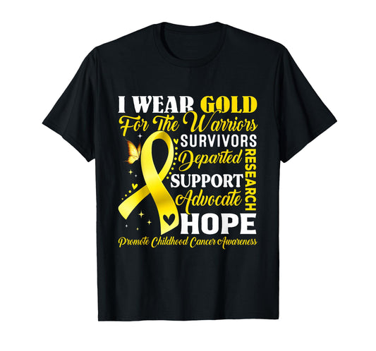 Childhood Cancer Awareness Shirt We Wear Gold for Children T-Shirt