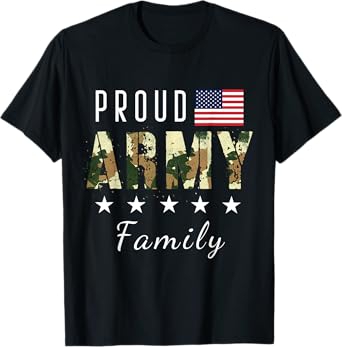 Army Graduation Proud Military Family Mom Dad Brother Sister T-Shirt