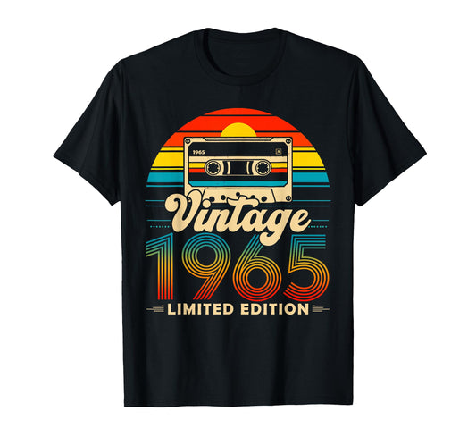 Vintage 60 Years Old Born 1965 Limited Edition 60th Birthday T-Shirt
