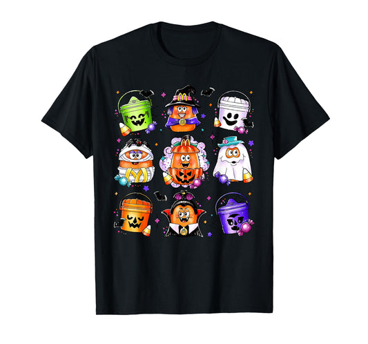Chicken Nuggets Pumpkin Halloween 90's Vintage T-Shirt