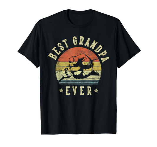 Best Grandpa Ever - Retro Fist Bump Vintage Design Grandpa T-Shirt