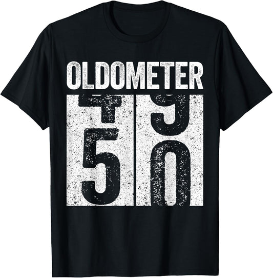 Oldometer 50 Shirt Men Women 50th Birthday T-Shirt