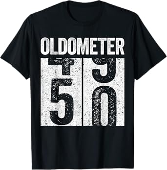 Oldometer 50 Shirt Men Women 50th Birthday T-Shirt