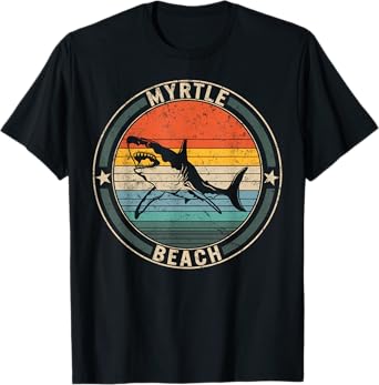 Myrtle Beach South Carolina Shark SC Souvenir Beach Lover T-Shirt